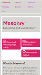 Mobile Screenshot of masonry.desandro.com